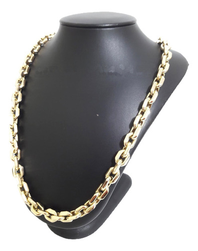 Corrente Cordão Cadeado 45 Gramas 8mm 70cm Ouro 18k