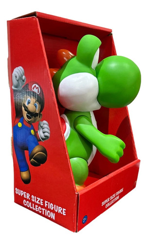 Super Mario Bros Figura Yoshi Coleccionable De 23cm Altura