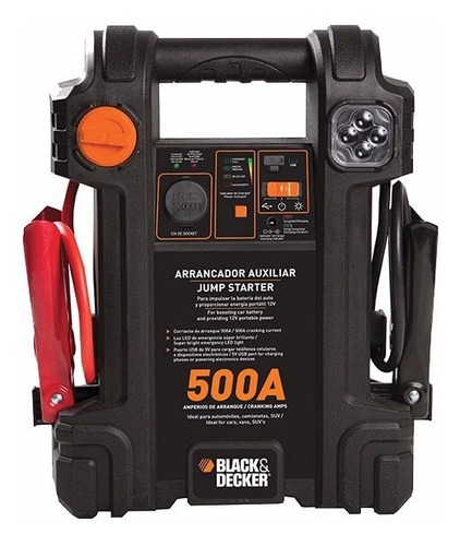 Arrancador Inflador Bateria Black Decker Js500cc 500 Amp 12v