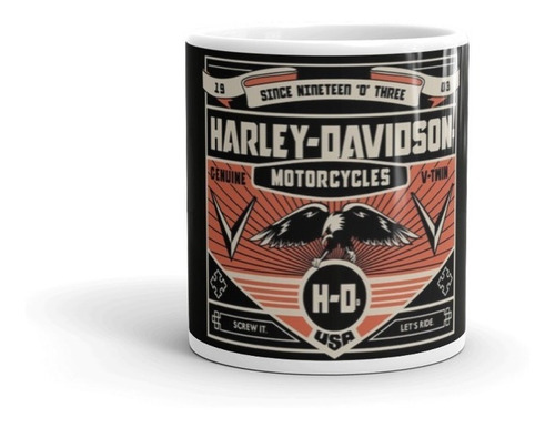 Taza Harley Davidson Usa Hd