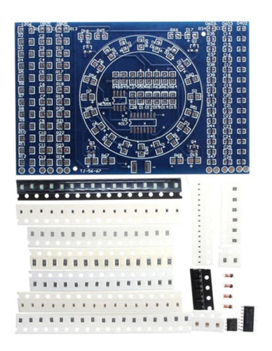 Placa Para Montar Prática Teste Solda Smd Com Sequencial Led