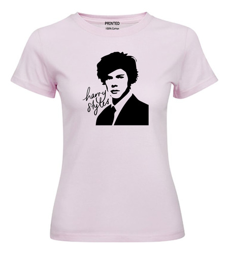 Polera Mujer Estampado Perfil Harry Styles