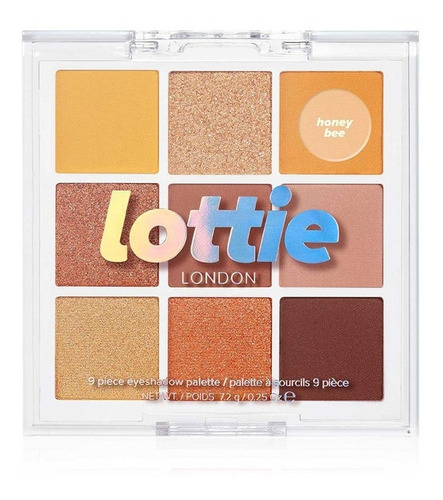 Paleta de sombras de olhos Honey Bee Lottie London de 9 tons, cor de sombra amarela