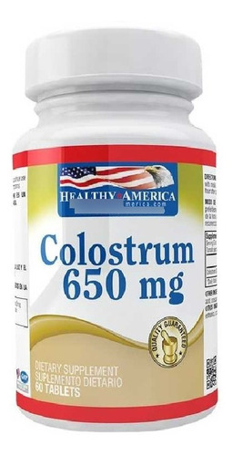 Colostrum 60 Tab Healthy America Defensas Sistema Inmune