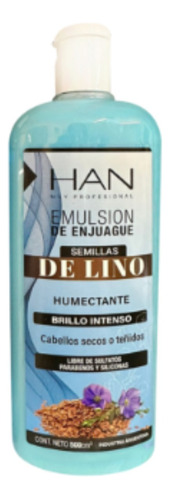 Emulsión De Enjuague Semillas De Lino Brillo Han 500 Ml