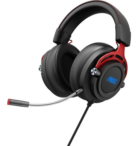 Headset Gamer Aoc Gh300 50 Mm Virtual Surround 7.1 Rgb