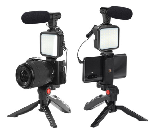 Estabilizador De Mano Para Camara Y Celular Kit Vlogger