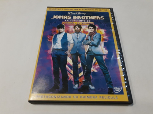 Jonas Brothers En Concierto 3d Versión Extendida Dvd 3d Usa