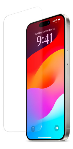 5 Láminas De Vidrio Templado Sin Marco iPhone 15 Pro Max