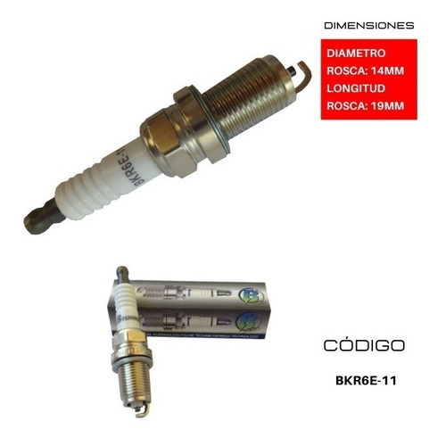 Bujias Compatible Hyundai Excel 1.5 Carb. 1992 A 2000