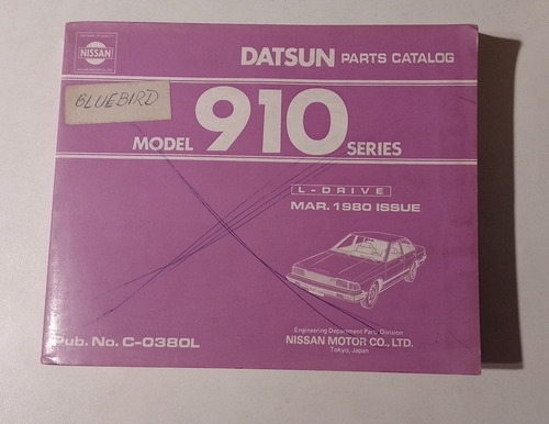 Manual Despiece Datsun 910 Bluebird Catalogo De Piezas