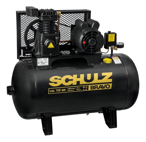 Compressor De Ar Elétrico Schulz Bravo Csl 10 Br/100 2cv