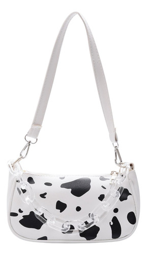 Bolso De Hombro Moderno Con Estampado De Vaca Para Mujer, Ca