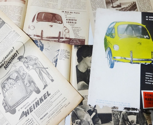 Heinkel Kabine No Isetta Lote Revista Publicidad No Folleto