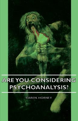 Libro Are You Considering Psychoanalysis? - Horney, Karen