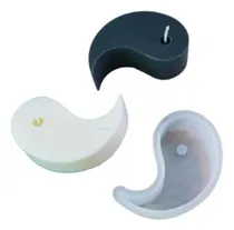 Comprar Molde De Silicona Molde Ying Yang Ideal Velas, Yeso, Resina
