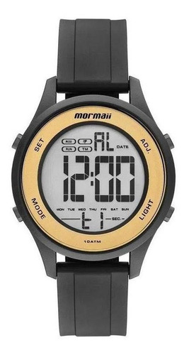 Imagem 1 de 4 de Relógio Feminino Digital Mormaii Wave Preto Mo6200/8