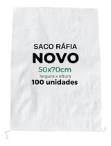 Comprar Kit 100 Sacos De Ráfia Novos 50x70 Entulhos, Ração Etc 40kg*