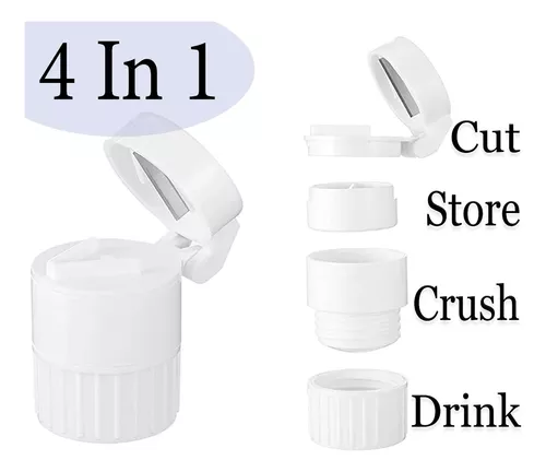 Triturador cortador y pastillero (3 en 1). Para deshacer las pastillas.