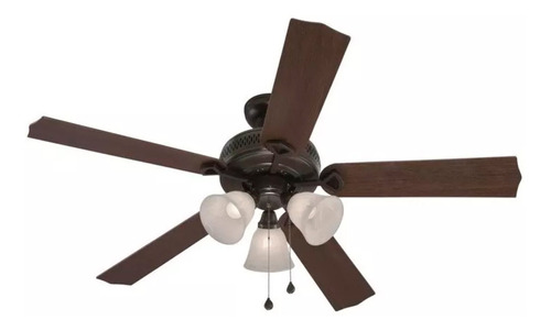 Ventilador de techo Harbor Breeze Enfield bronce con 5 aspas de  madera, 52" de diámetro 127 V