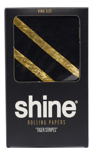 Tiger Stripes 24k Gold King Size Papelillo Shine (sabana)