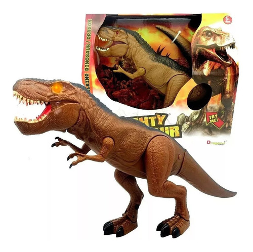 Dinosaurio T-rex Camina Luz Y Sonido Int 80046 Sudam