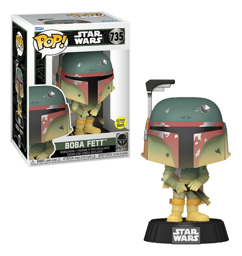 Figura De Acción Pop! Star Wars - Boba Fett Glow Funko