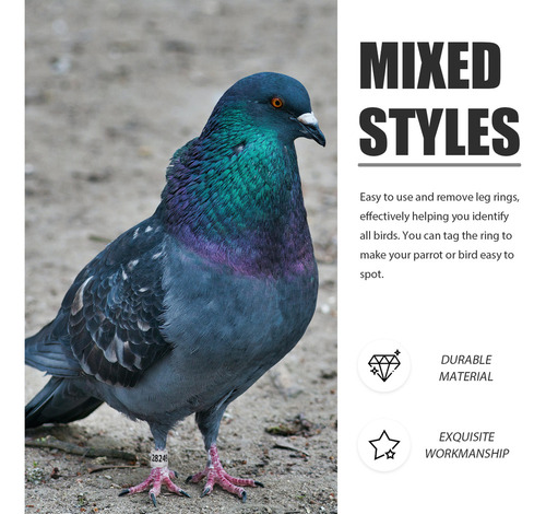 Anel De Identificação Ctr Ring Homing Pigeon Anel Para Perna