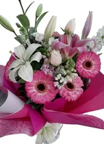Comprar Ramo De Gerberas Y Rosas. Flores A Domicilio Envío De Flores