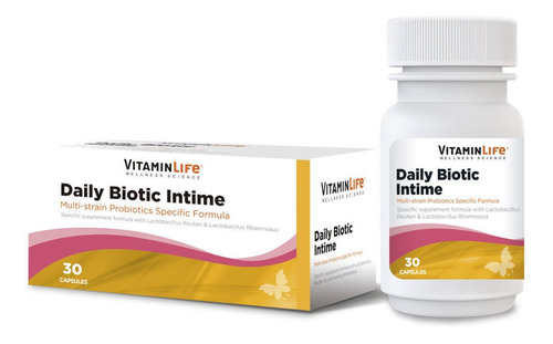 Vitamin LifeDaily Biotic Intime De 30 Cápsulas