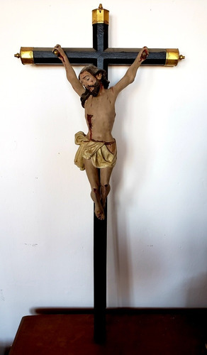 Antiguo Cristo De Madera