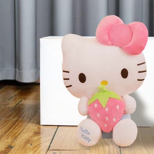 Muñeco De Peluche Hello Kitty Con Fresa Rosa: Dulzura Y Enc