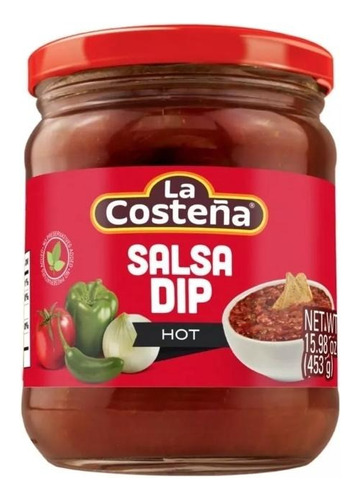Salsa Dip Hot - La Costeña - 453 Grs. Origen México.