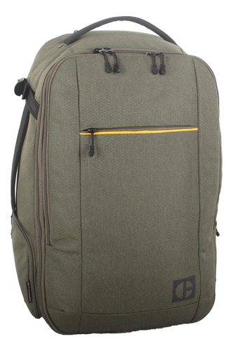 Mochila Cat Passport Urban 56-35-15cm 35 Lts Color Verde Diseño De La Tela Nido De Abeja