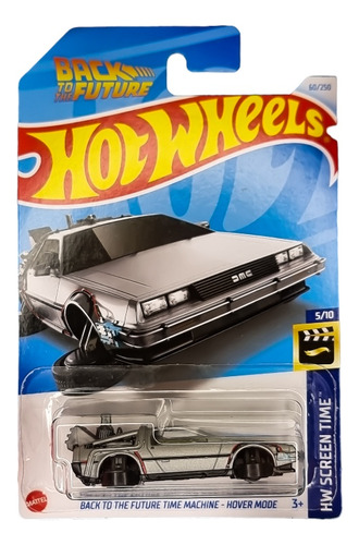 Delorean Vuelta Al Futuro Hotwheels Máquina Del Tiempo