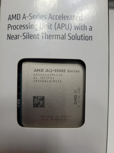 Procesador Amd A12-9800e Apu De 4 Núcleos Y 3.8ghz