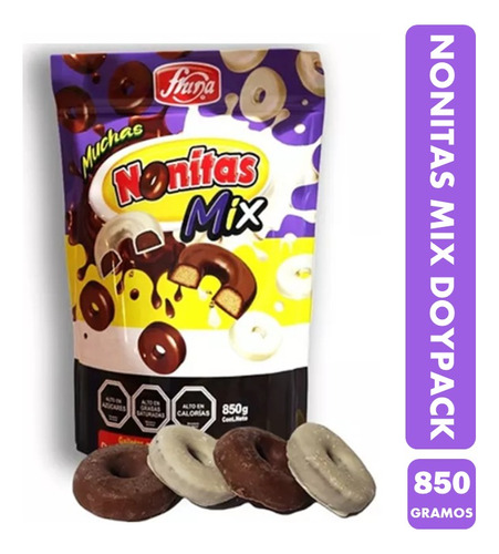 Galletas Nonitas Mix Chocolate, De Fruna - Doypack X 850gr