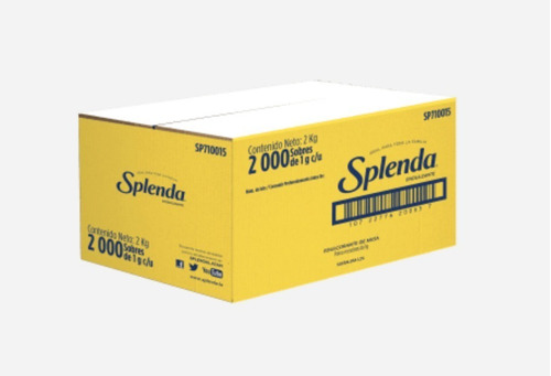 Splenda® Original 2000 Sobres De 1g