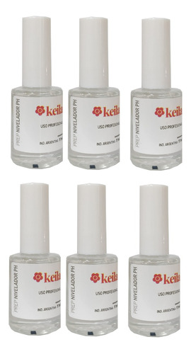 Esmalte Uñas Nivelador Ph Uv Led Profesional Keila 11ml X6