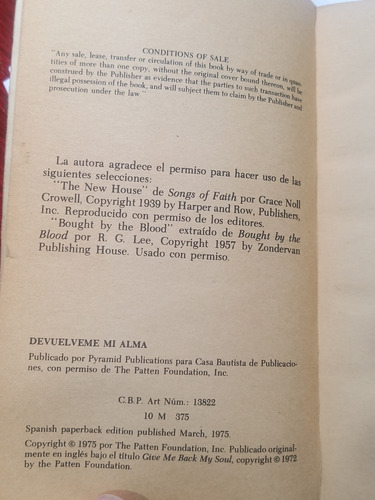 Libro Devuélveme Mi Alma
