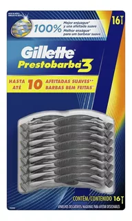 Rastrillos Desechables 16 Piezas Gillette Prestobarba 3 Sms