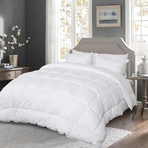 Plumón Mariages Home Edmonton new Duvet ecológico edredón Ecodown diseño liso color blanco de 280cm x 240cm