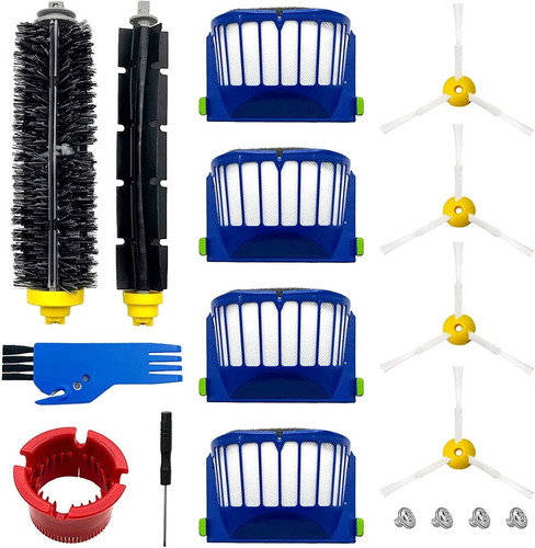 Set De Filtros Y Cepillos Para Irobot Roomba 600 500 (10un) 