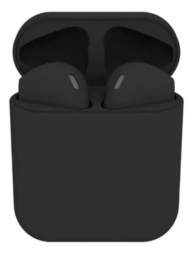 Auriculares intraurales inalámbricos Bluetooth 5.0 I12 Tws Macaron, color negro