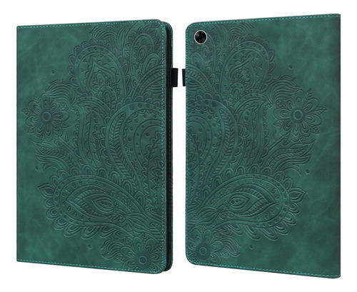 Funda Verde Con Forma De Pavo Real Para Xiaomi Redmi Pad 10.