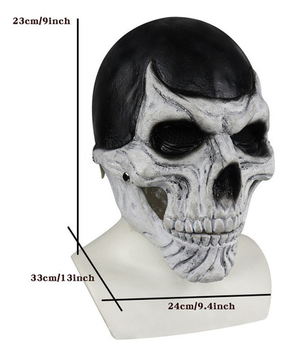 Nueva Máscara De Esqueleto De Cabeza Completa De Halloween,