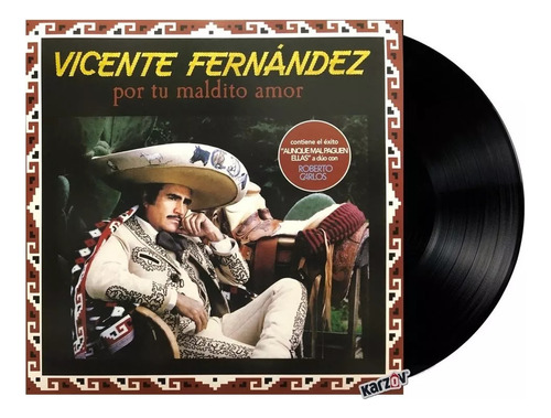 Vicente Fernandez Por Tu Maldito Amor Lp Vinyl Versión del álbum Estándar