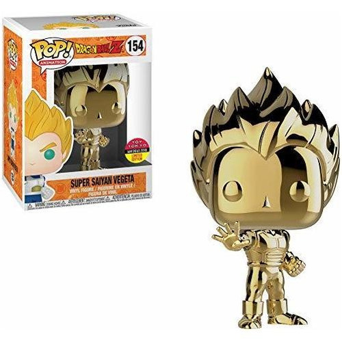 Pop Funko Dragón Bola Z Super Saiyan Vegeta Oro Cromo Ctpcb