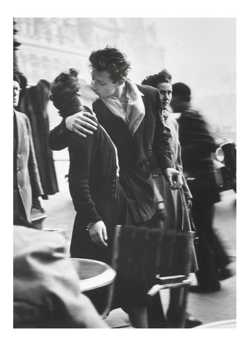 Lamina Fine Art Beso Robert Doisneau Editado 30x20 Myc Arte