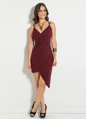 Vestido Tubinho Curto Liso Festa Sexy Elegance Parcelamento sem